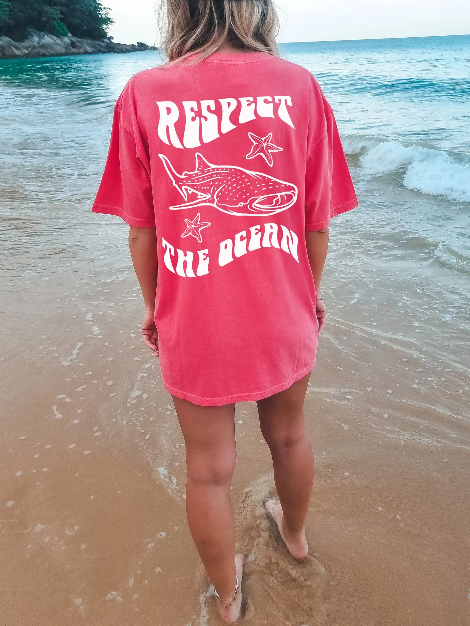 Respect The Ocean Whale Shark Comfort Colors® Tshirt