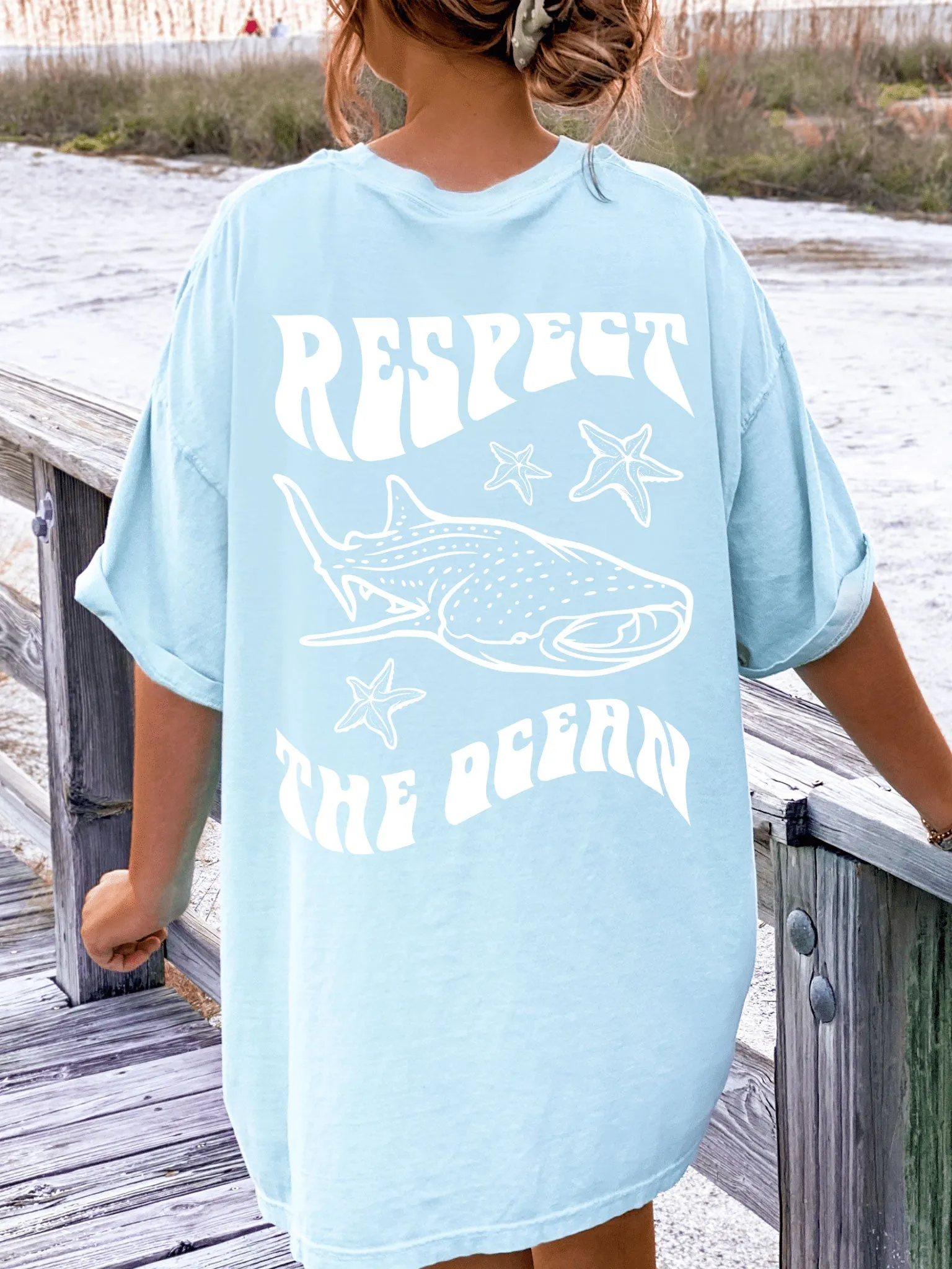 Respect The Ocean Whale Shark Comfort Colors® Tshirt