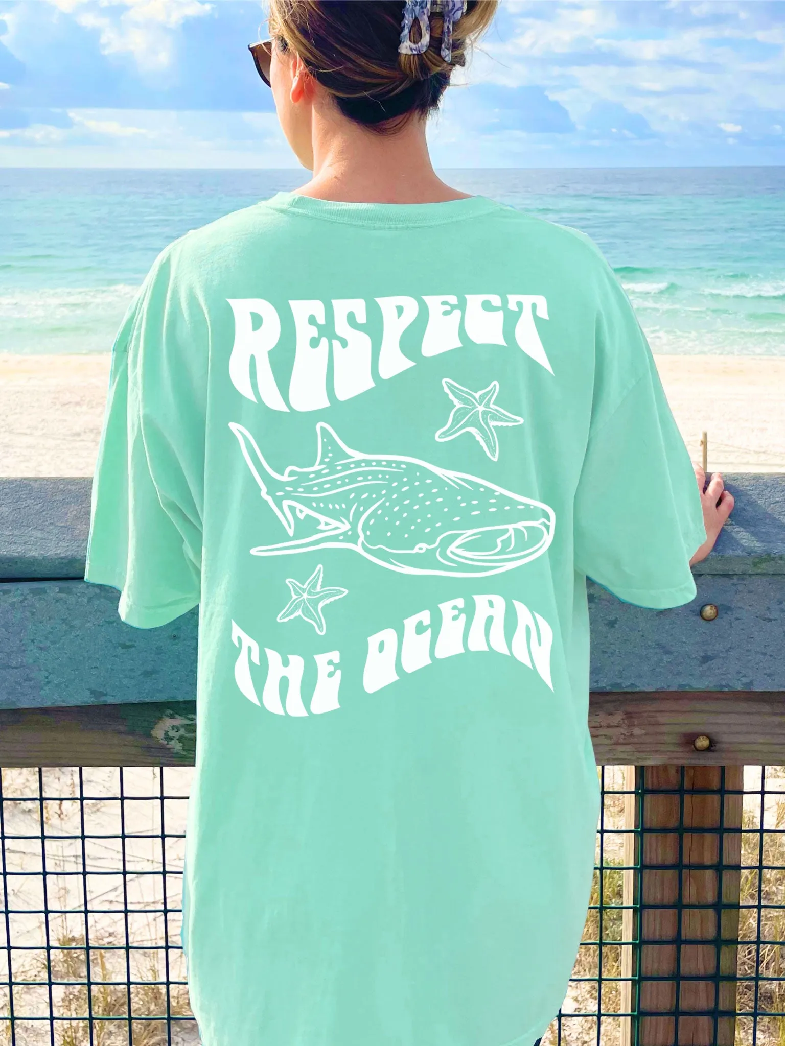 Respect The Ocean Whale Shark Comfort Colors® Tshirt