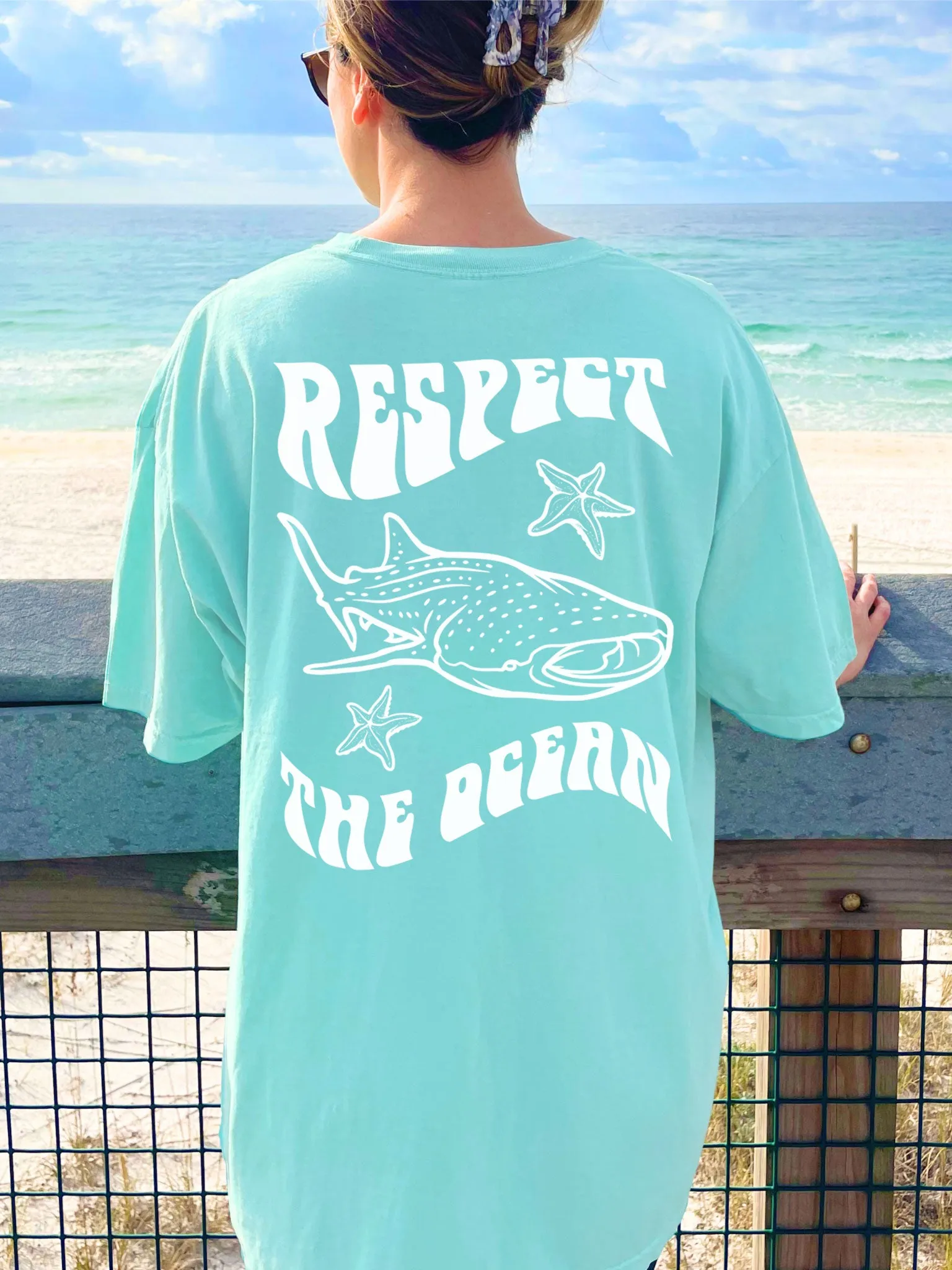 Respect The Ocean Whale Shark Comfort Colors® Tshirt