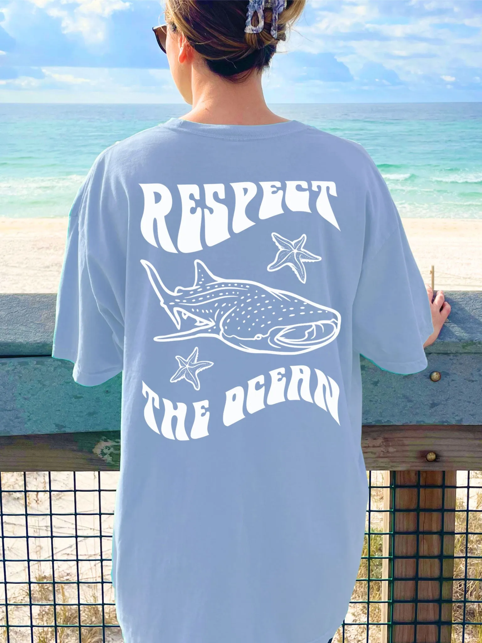 Respect The Ocean Whale Shark Comfort Colors® Tshirt