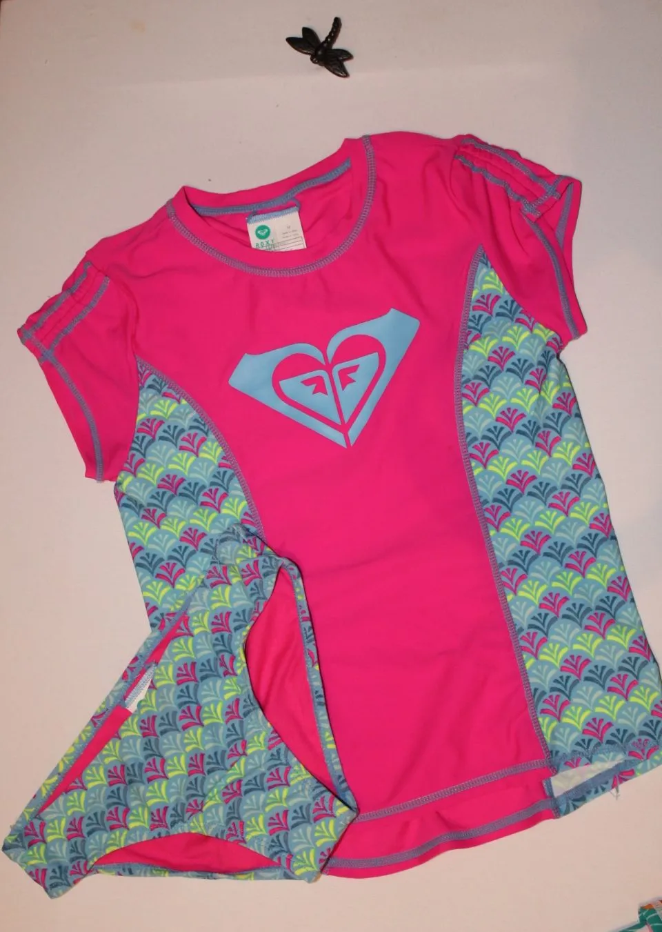 Roxy Girl's Rash Guard Set (Island Tiles)