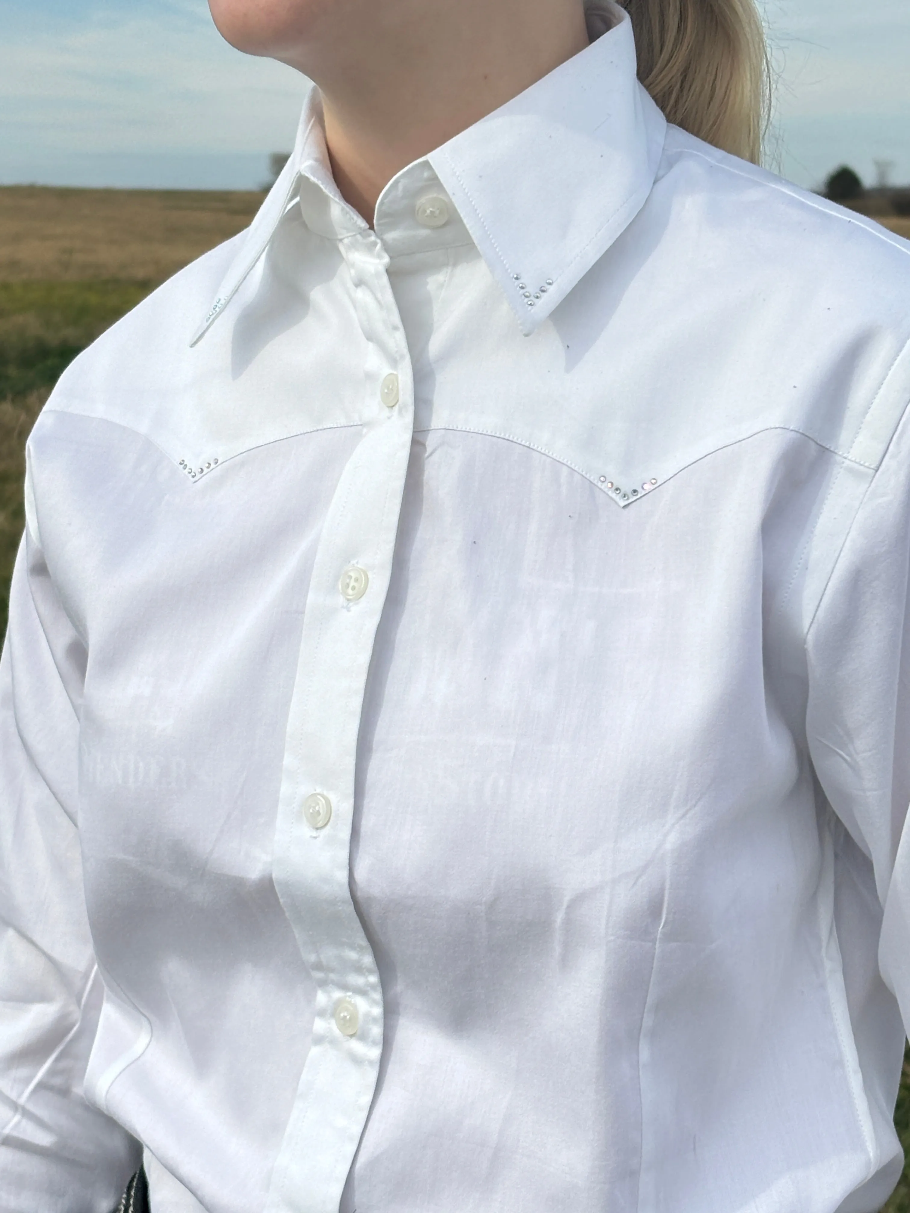 Sateen Solid Shirts ~ White