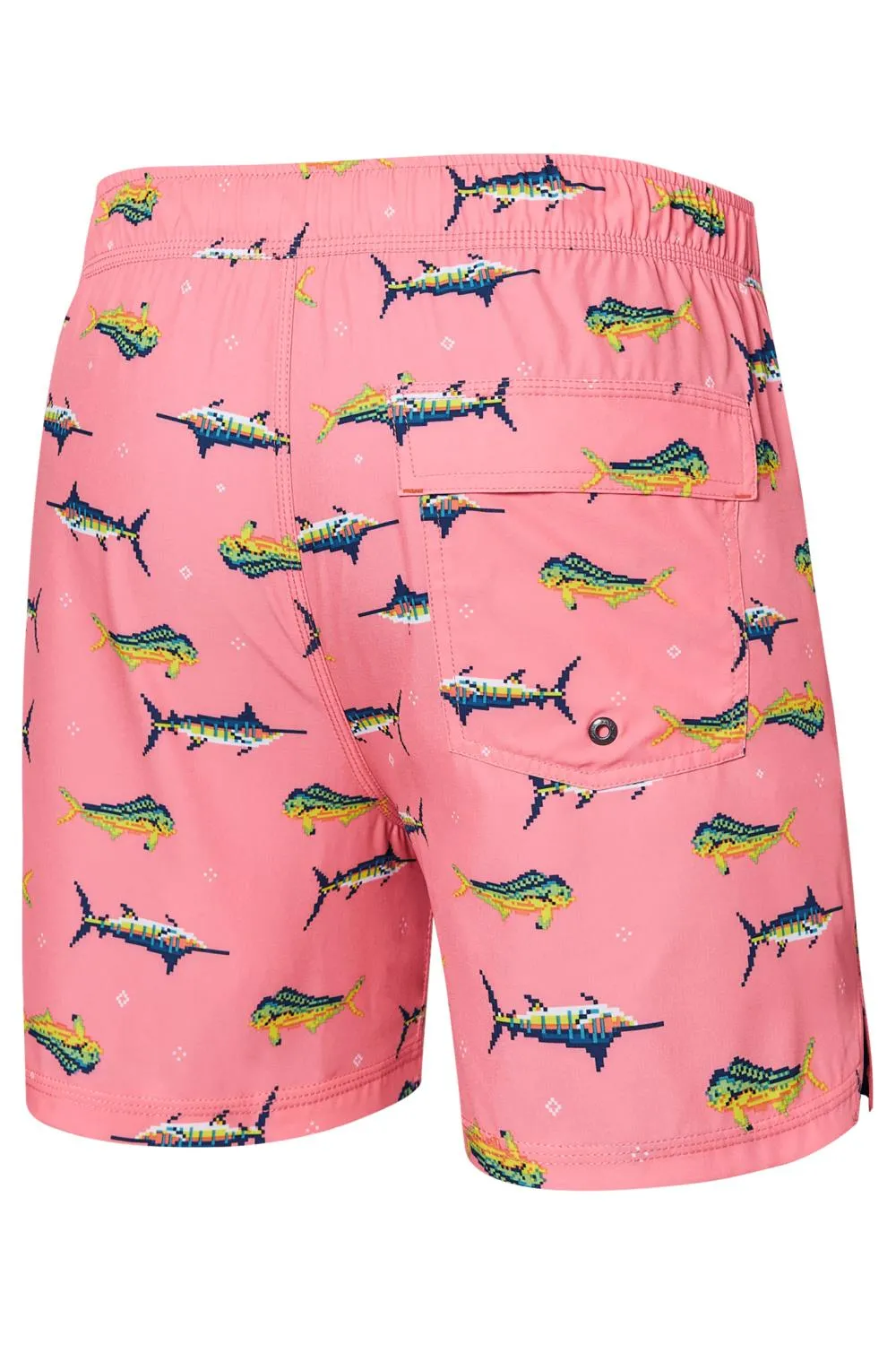 SAXX Oh Buoy 5" Swim Shorts SXSW03L-TCF (Trophy Catch Flamingo)