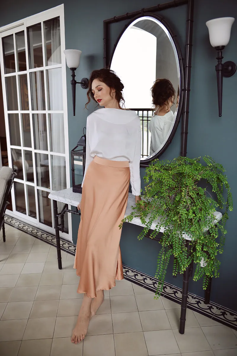 SHEA Long Sleeve Silk Blouse