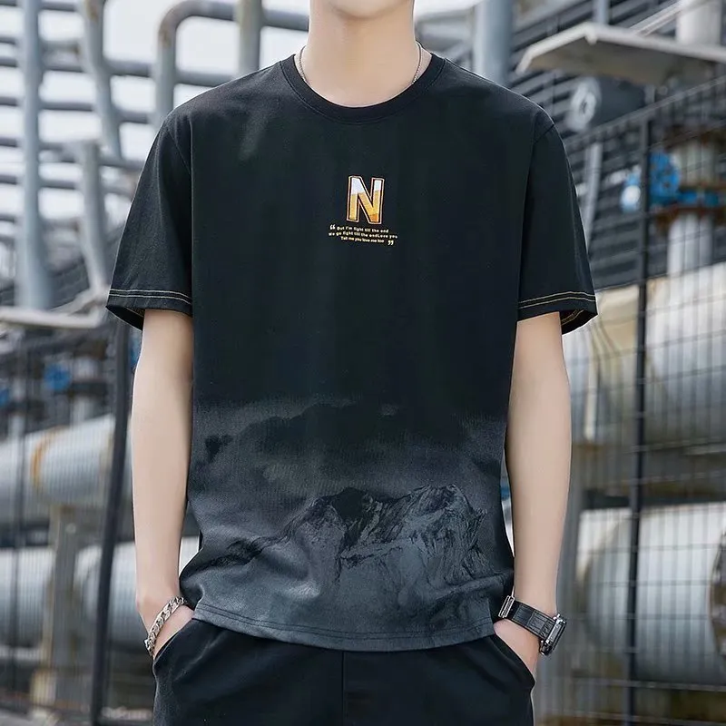 Short Sleeve T-Shirt Summer Loose INS Trendy Half Sleeved Tops T-Shirt