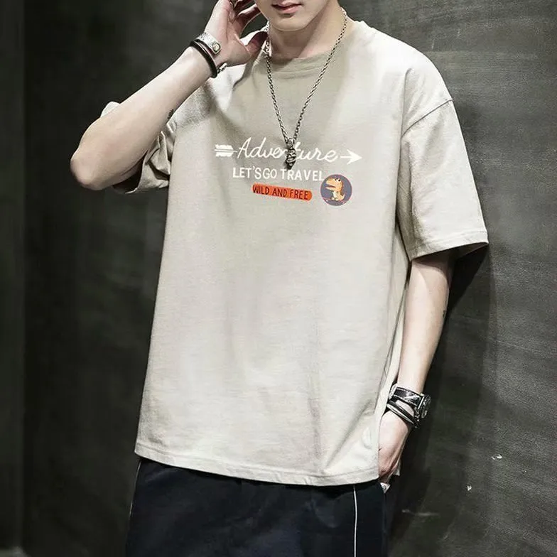 Short Sleeve T-Shirt Summer Loose INS Trendy Half Sleeved Tops T-Shirt