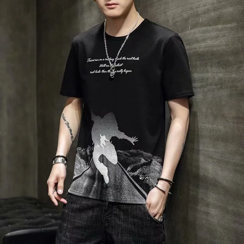Short Sleeve T-Shirt Summer Loose INS Trendy Half Sleeved Tops T-Shirt
