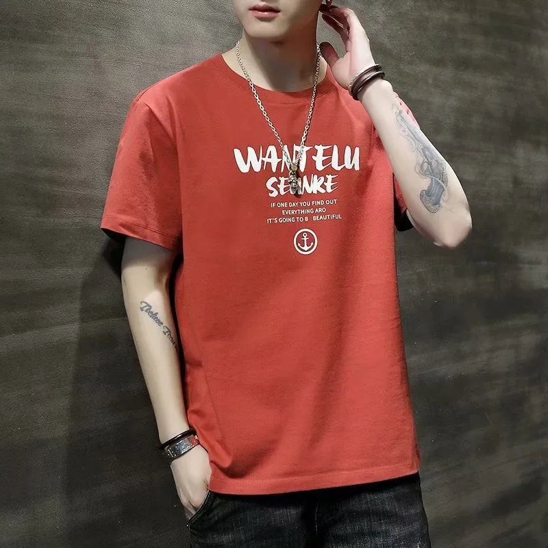 Short Sleeve T-Shirt Summer Loose INS Trendy Half Sleeved Tops T-Shirt