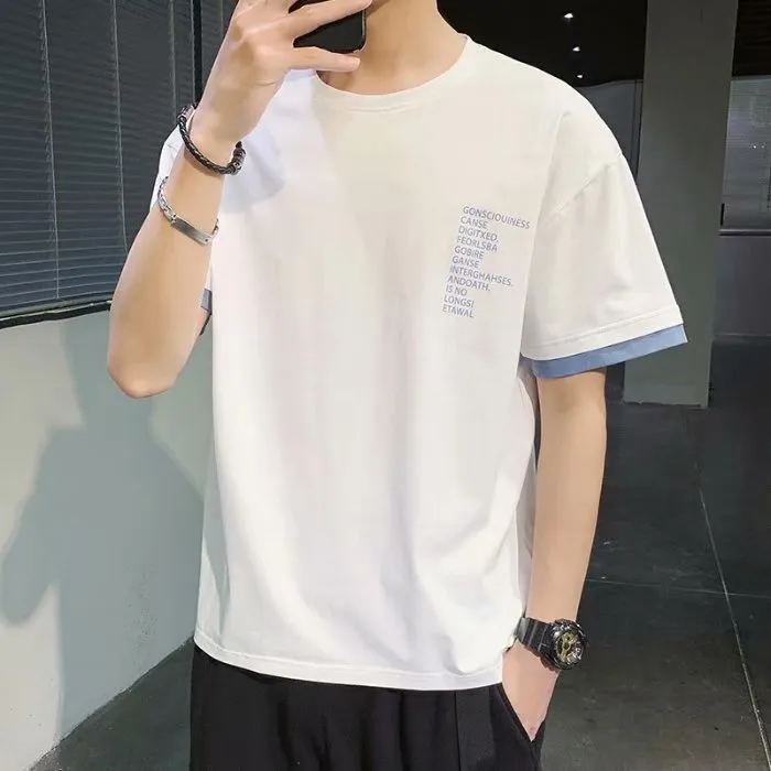 Short Sleeve T-Shirt Summer Loose INS Trendy Half Sleeved Tops T-Shirt