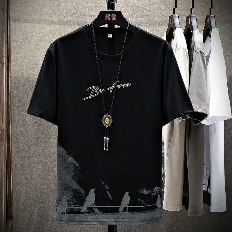 Short Sleeve T-Shirt Summer Loose INS Trendy Half Sleeved Tops T-Shirt