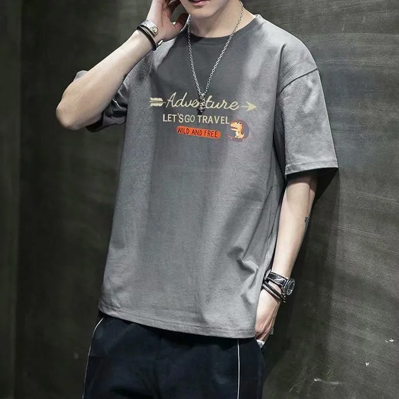 Short Sleeve T-Shirt Summer Loose INS Trendy Half Sleeved Tops T-Shirt