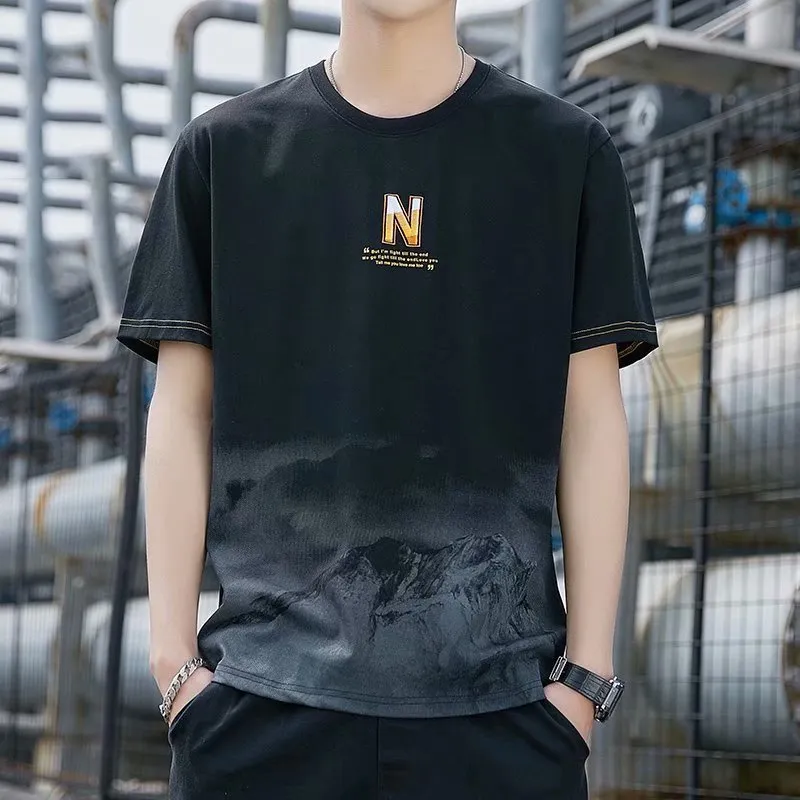 Short Sleeve T-Shirt Summer Loose INS Trendy Half Sleeved Tops T-Shirt