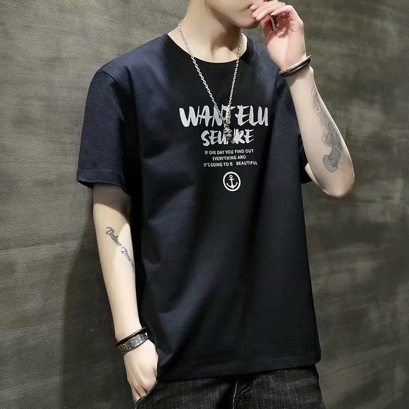 Short Sleeve T-Shirt Summer Loose INS Trendy Half Sleeved Tops T-Shirt