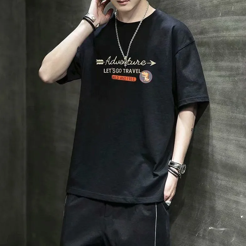 Short Sleeve T-Shirt Summer Loose INS Trendy Half Sleeved Tops T-Shirt