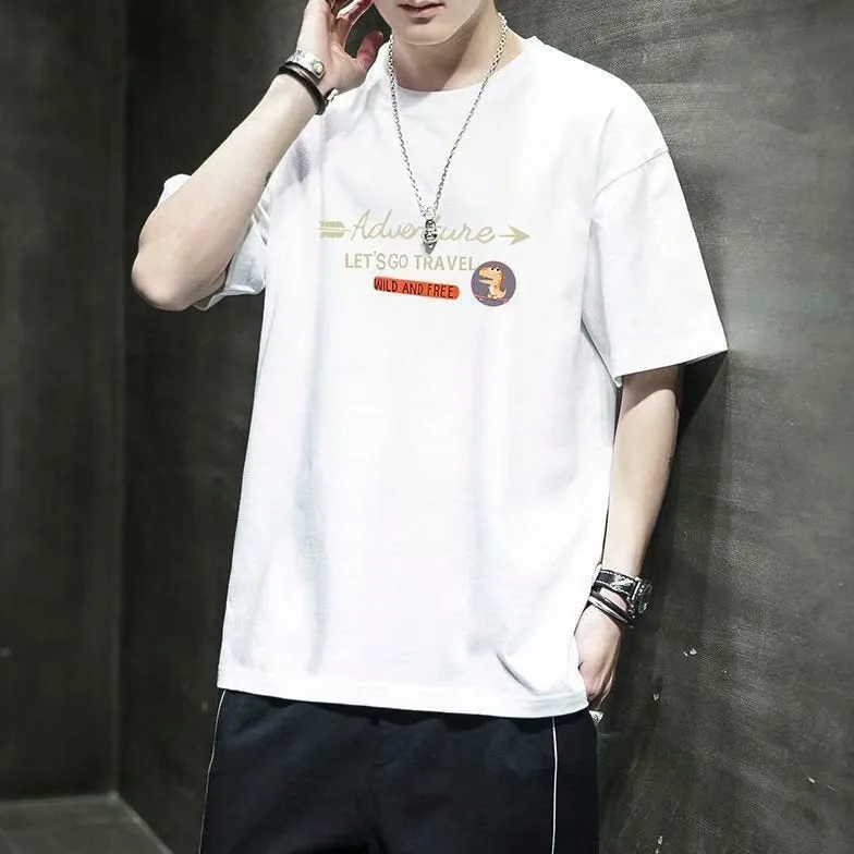 Short Sleeve T-Shirt Summer Loose INS Trendy Half Sleeved Tops T-Shirt