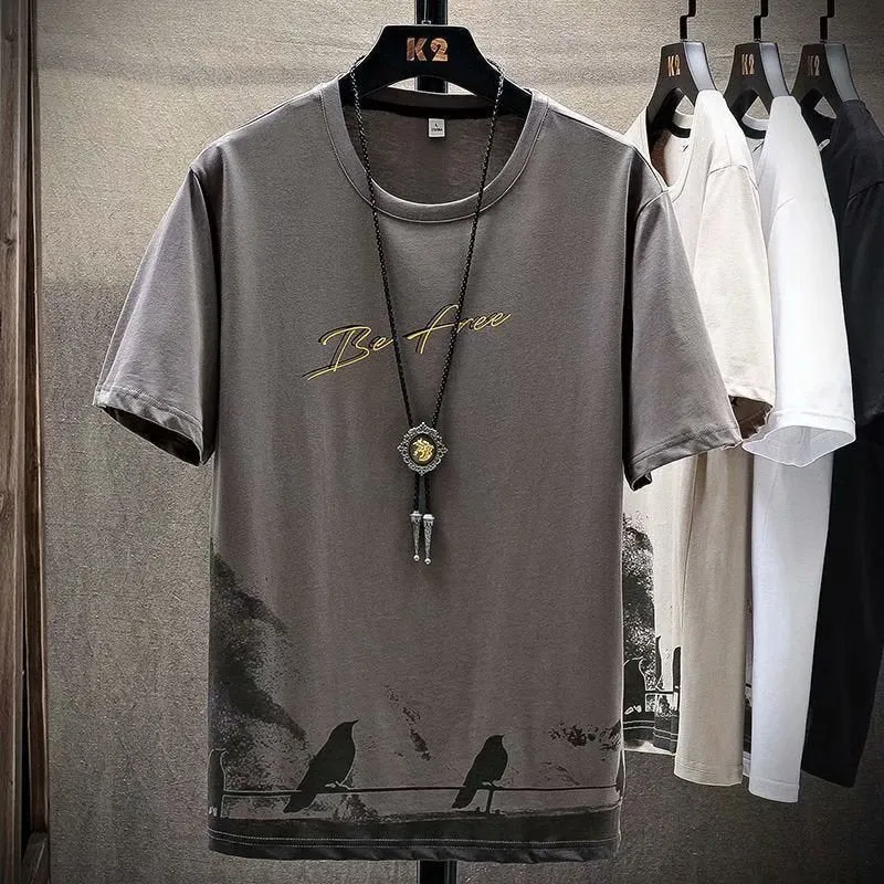 Short Sleeve T-Shirt Summer Loose INS Trendy Half Sleeved Tops T-Shirt