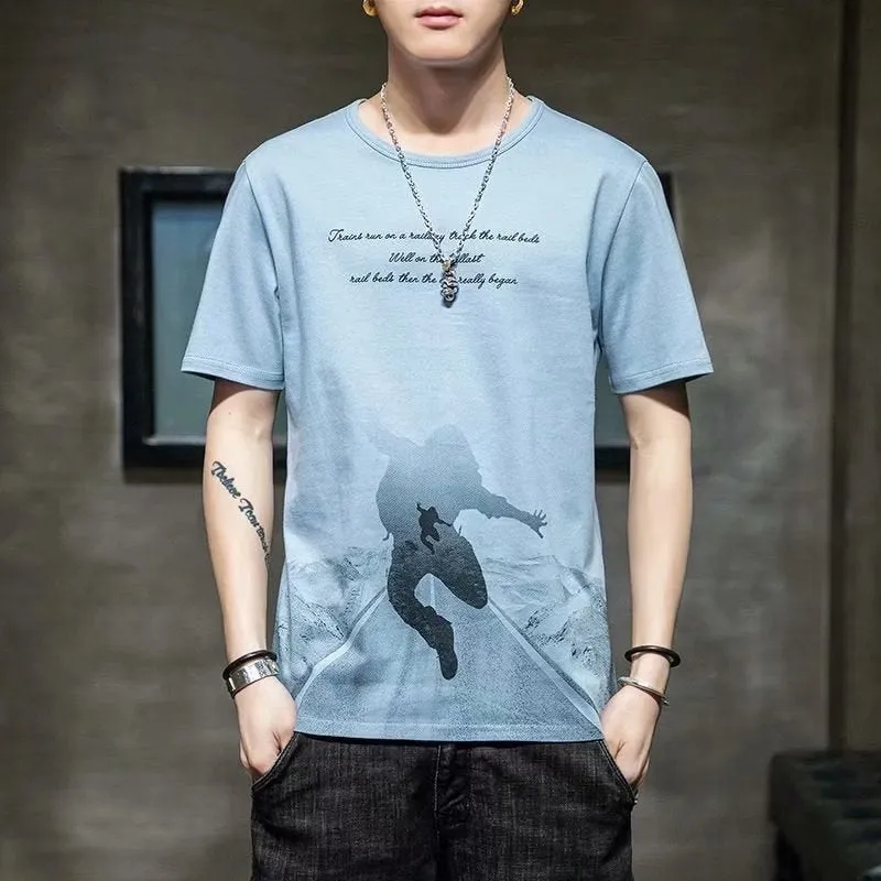 Short Sleeve T-Shirt Summer Loose INS Trendy Half Sleeved Tops T-Shirt