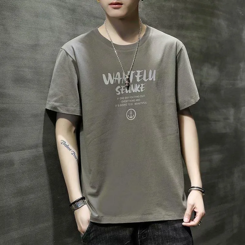 Short Sleeve T-Shirt Summer Loose INS Trendy Half Sleeved Tops T-Shirt