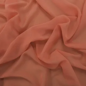 Silk Georgette Chiffon Fabric 54" Dusty Pink Solid 10mm 100% Silk