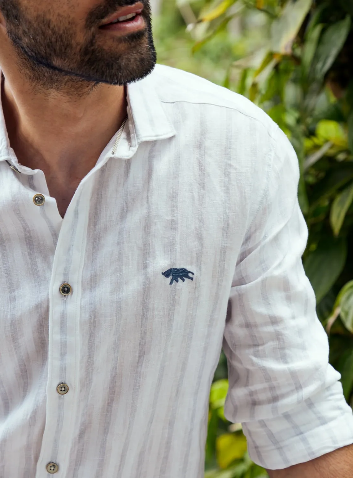 Silver Sand Stripe Shirt
