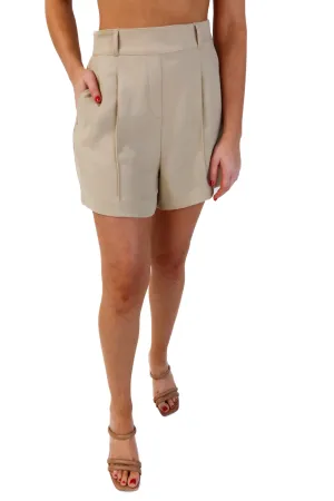 Spanx tan lightweight trouser shorts (s; retails for $138)