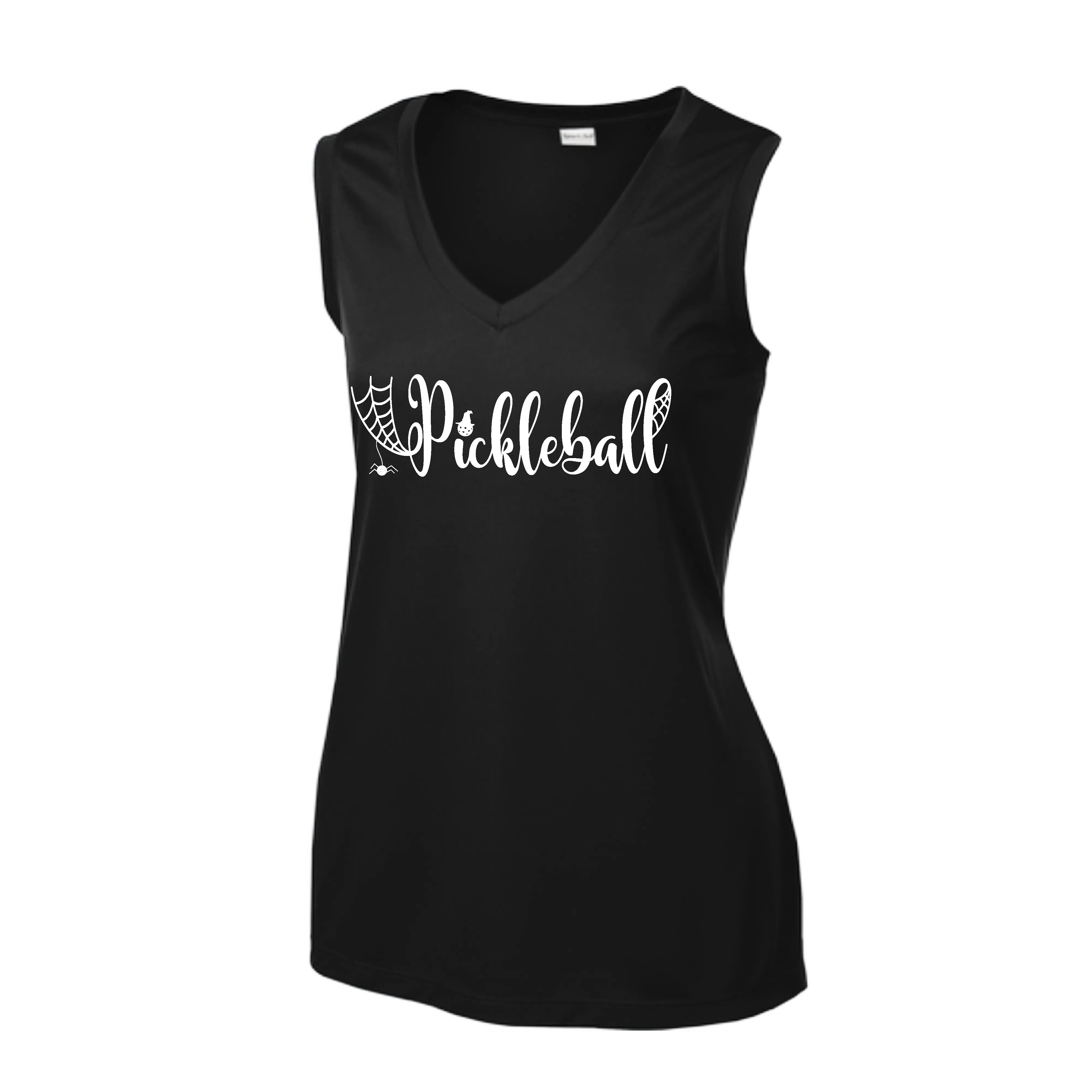 Spider Pickleball | Women’s Sleeveless Pickleball Shirt | 100% Polyester