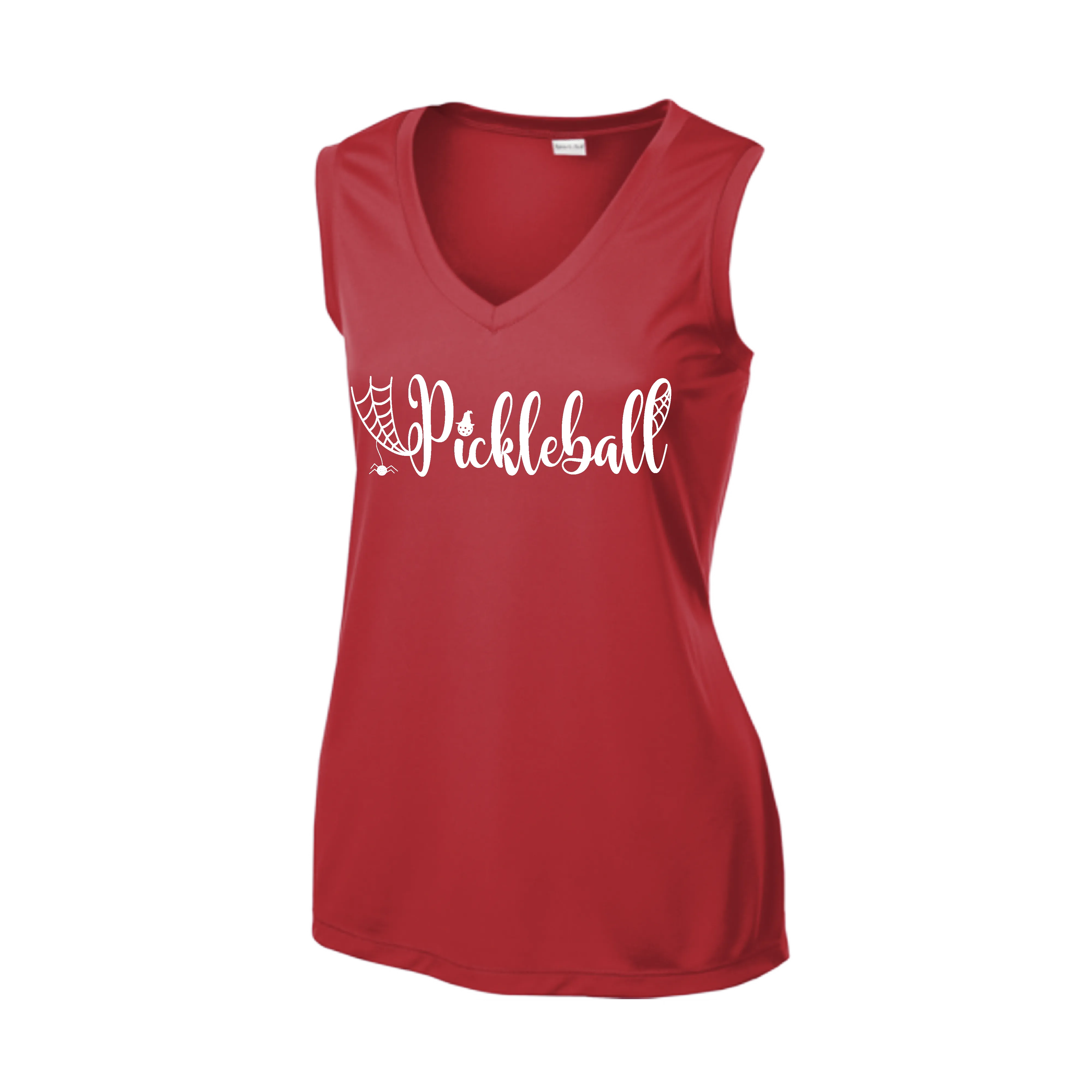 Spider Pickleball | Women’s Sleeveless Pickleball Shirt | 100% Polyester