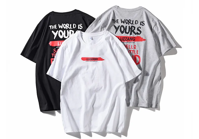 Summer Short Sleeve T-Shirt Trendy Loose Matching Tops Cotton T-Shirt
