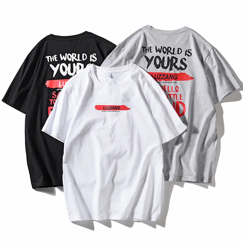 Summer Short Sleeve T-Shirt Trendy Loose Matching Tops Cotton T-Shirt