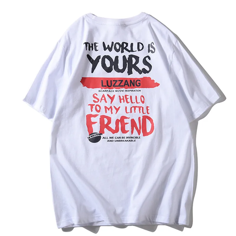 Summer Short Sleeve T-Shirt Trendy Loose Matching Tops Cotton T-Shirt