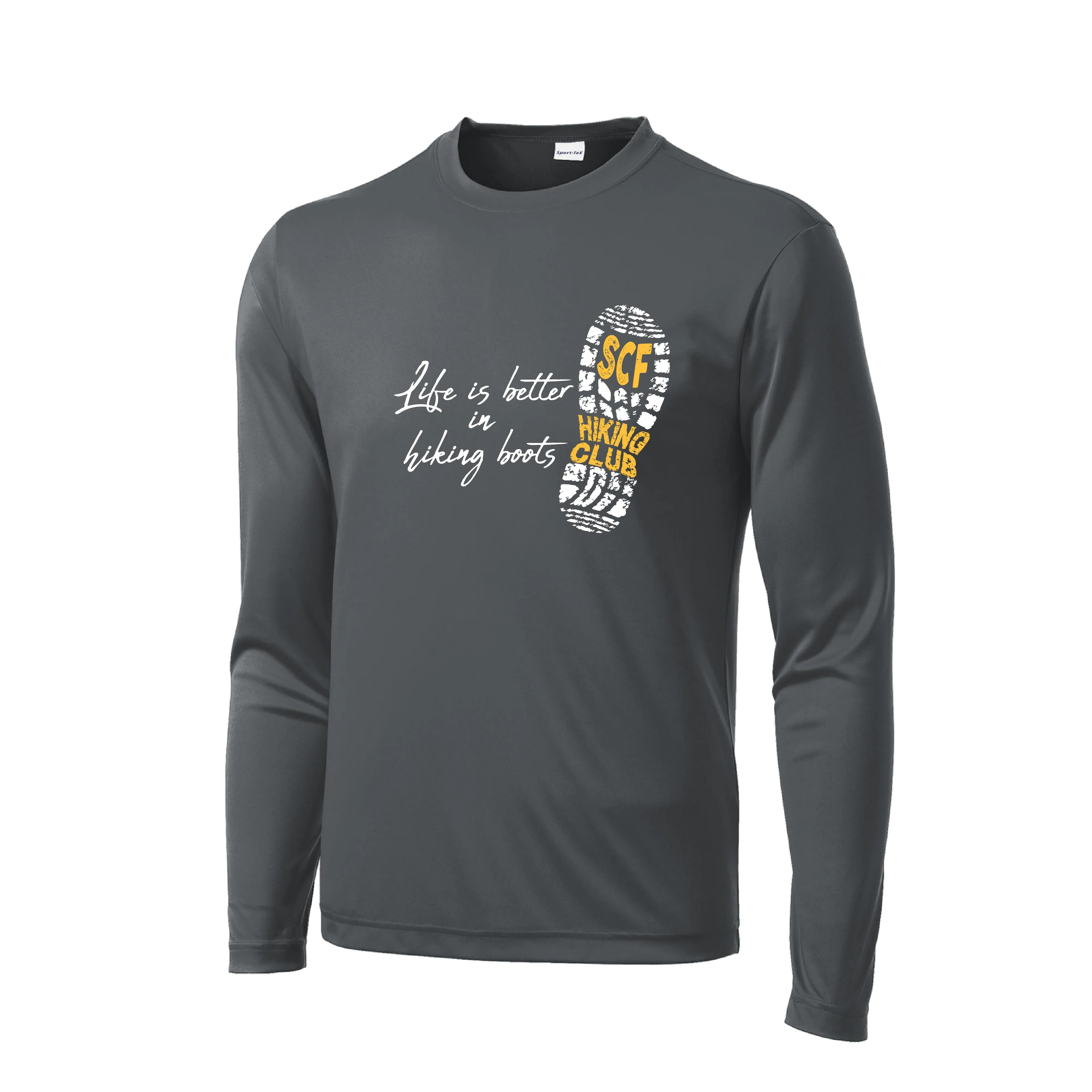 Sun City Festival Hiking Club | Clearance Men's Long Sleeve Athletic Shirt | 100% Polyester