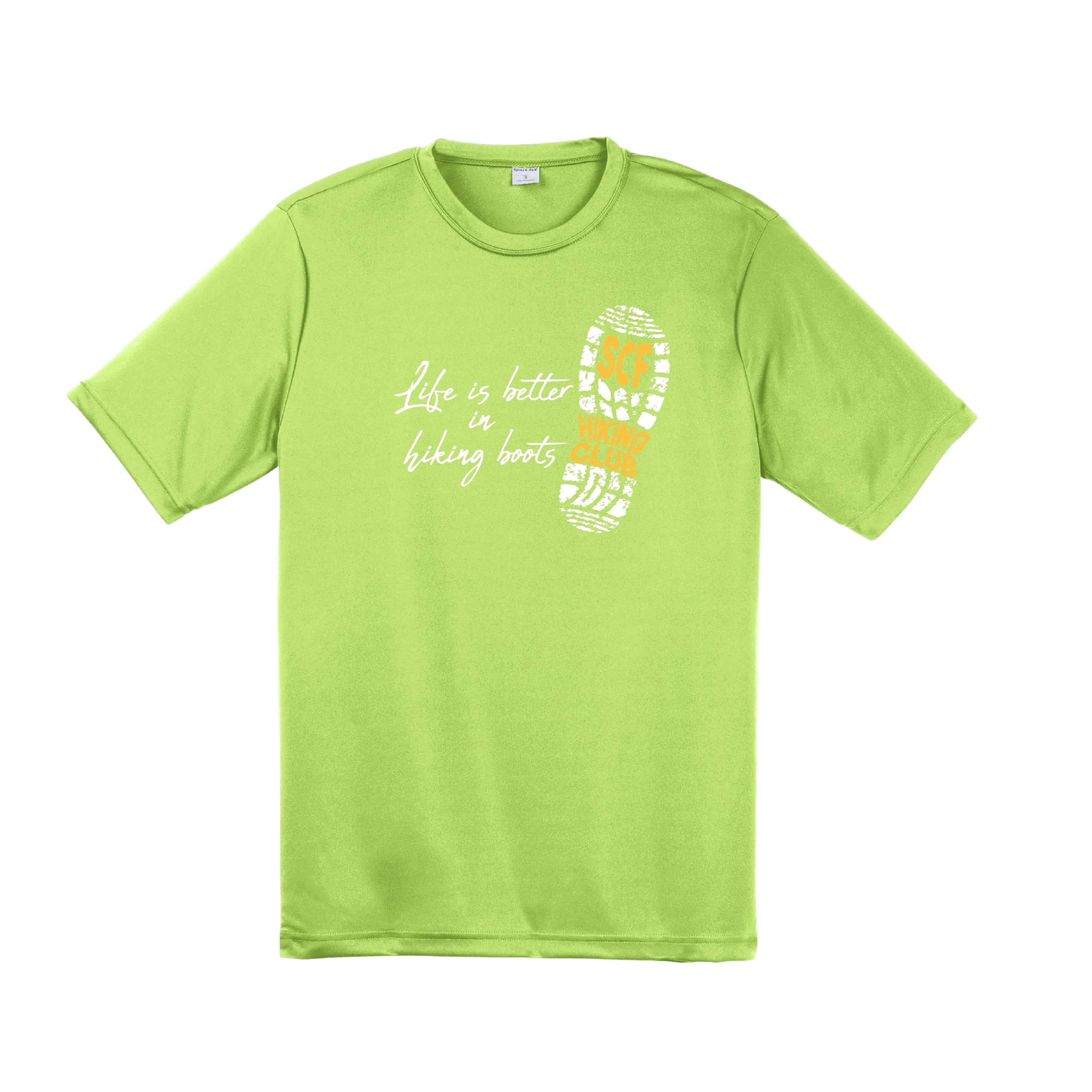 Sun City Festival Hiking Club | Men's Short Sleeve Athletic Shirt | 100% Polyester