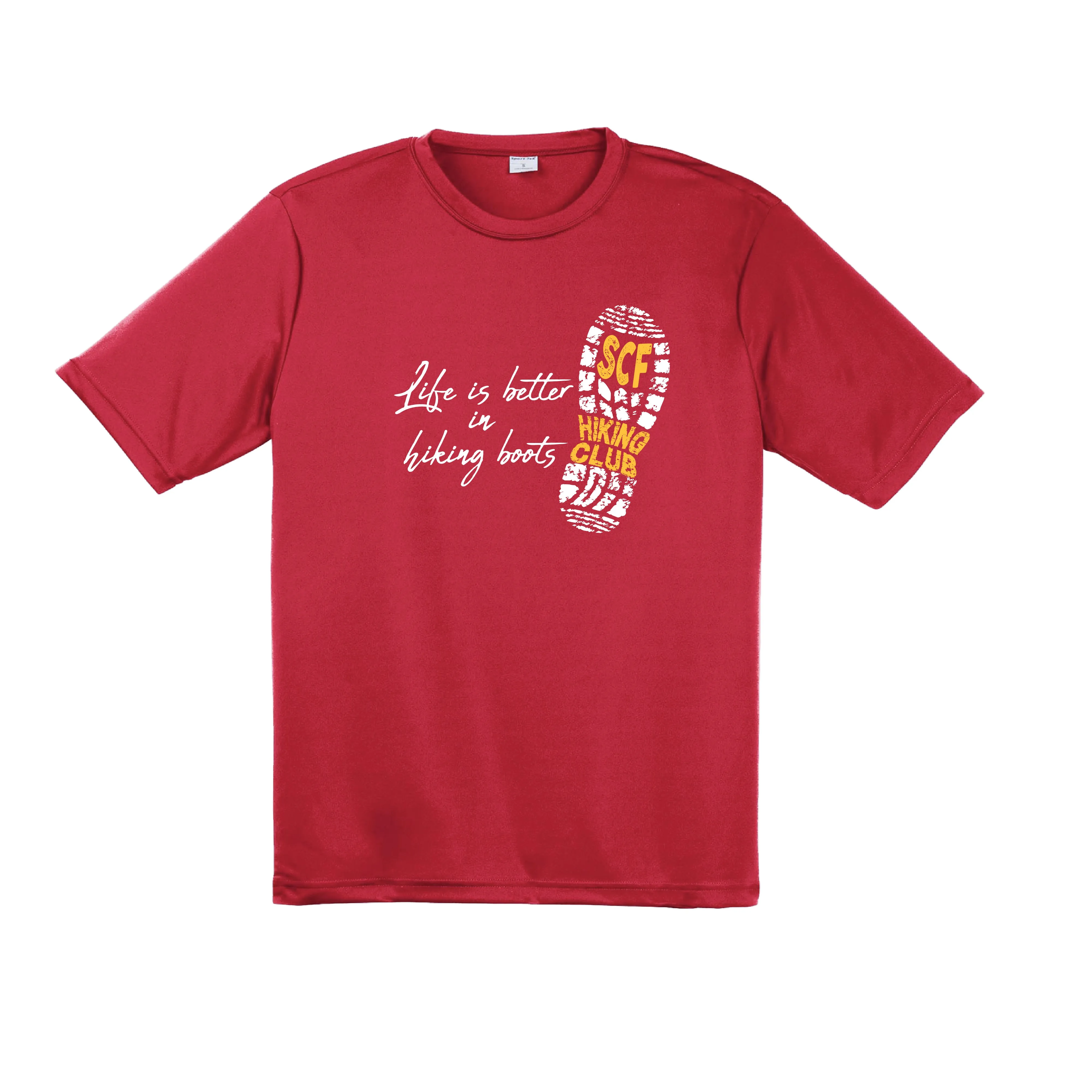 Sun City Festival Hiking Club | Men's Short Sleeve Athletic Shirt | 100% Polyester