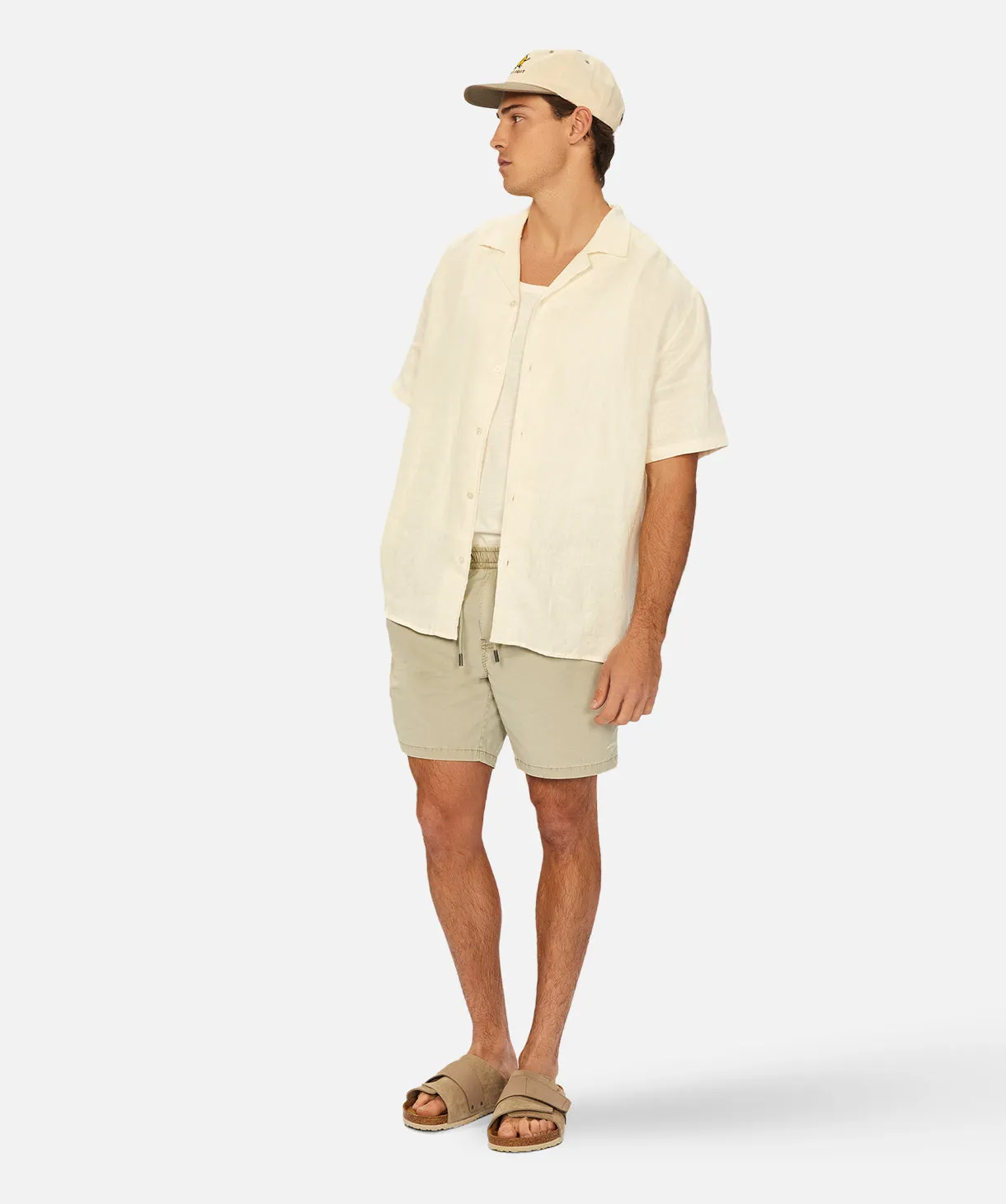 The Del Sur Linen S/s Shirt - YD Cream