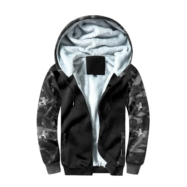 Thick Parka Velvet Windproof Coats
