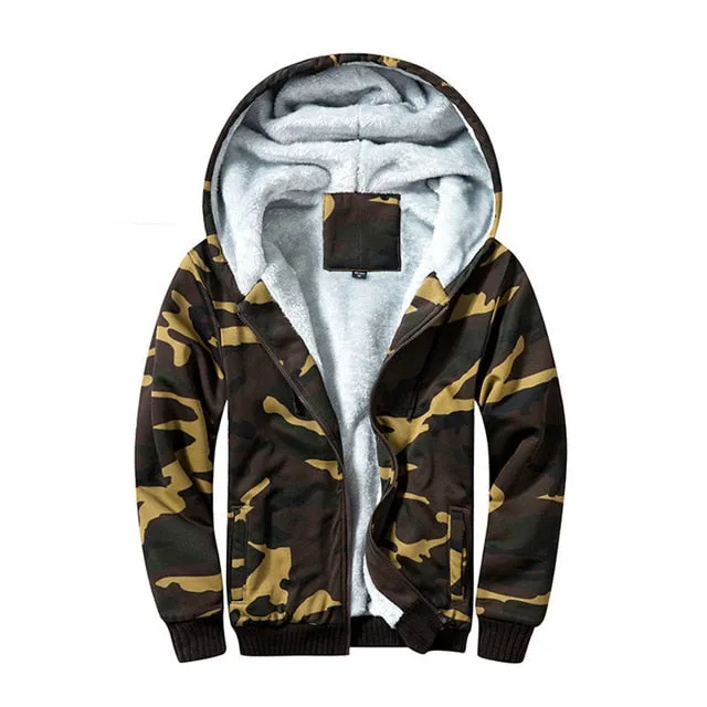 Thick Parka Velvet Windproof Coats