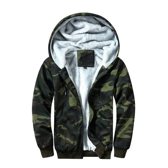 Thick Parka Velvet Windproof Coats