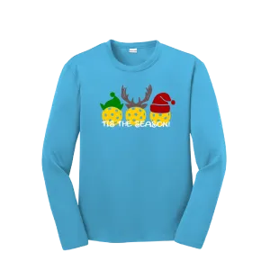 Tis the Season | Youth Long Sleeve Pickleball Shirts | 100% Polyester