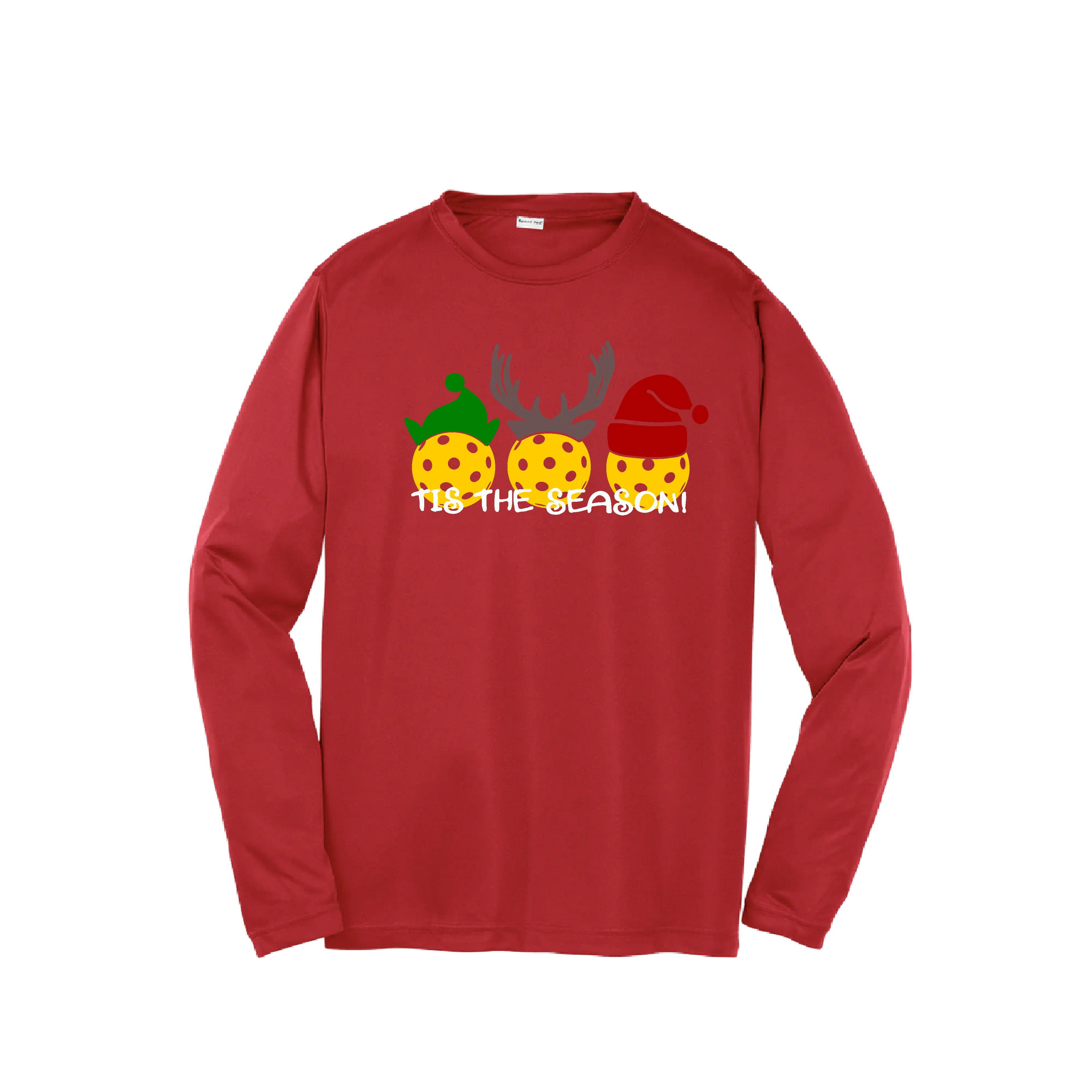 Tis the Season | Youth Long Sleeve Pickleball Shirts | 100% Polyester