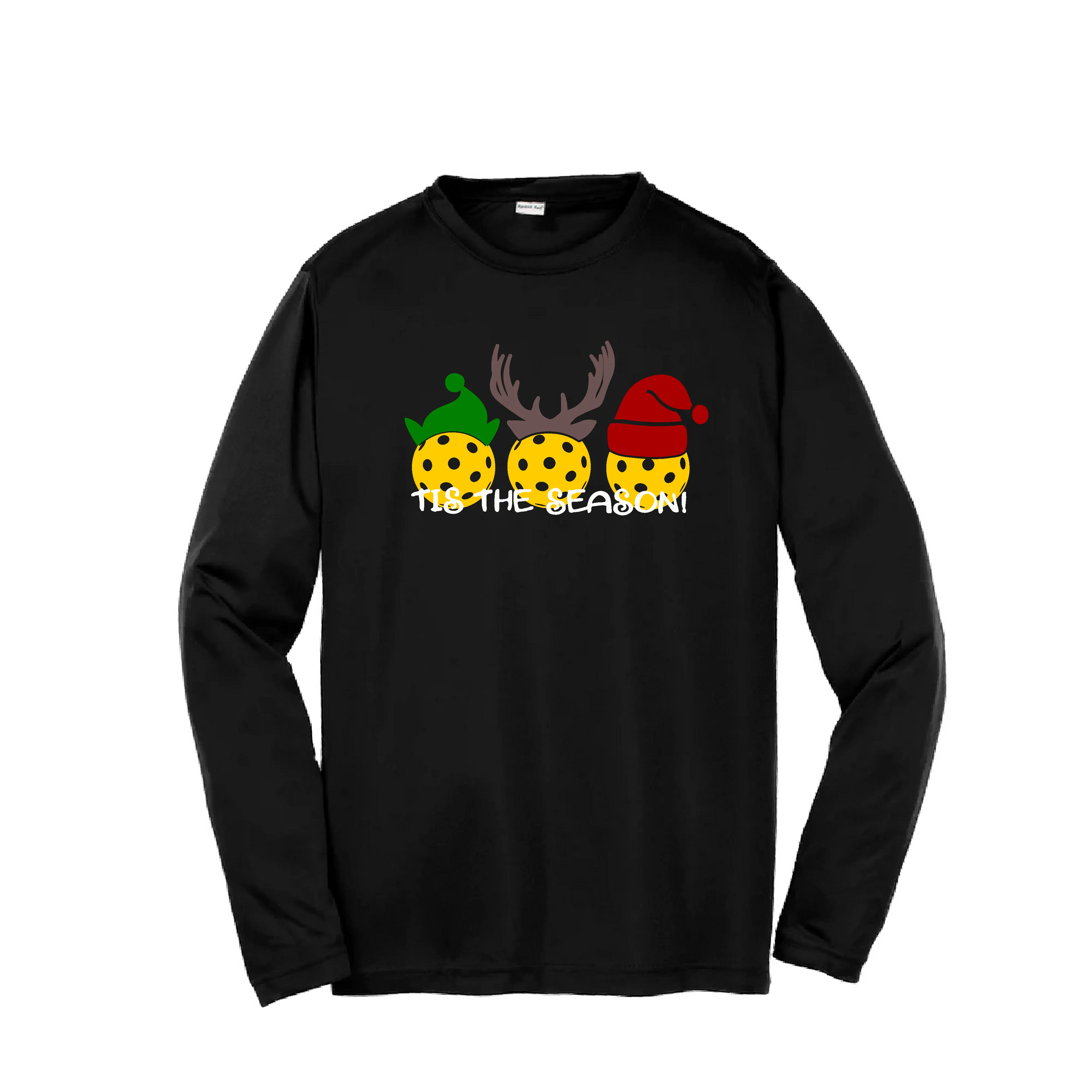 Tis the Season | Youth Long Sleeve Pickleball Shirts | 100% Polyester