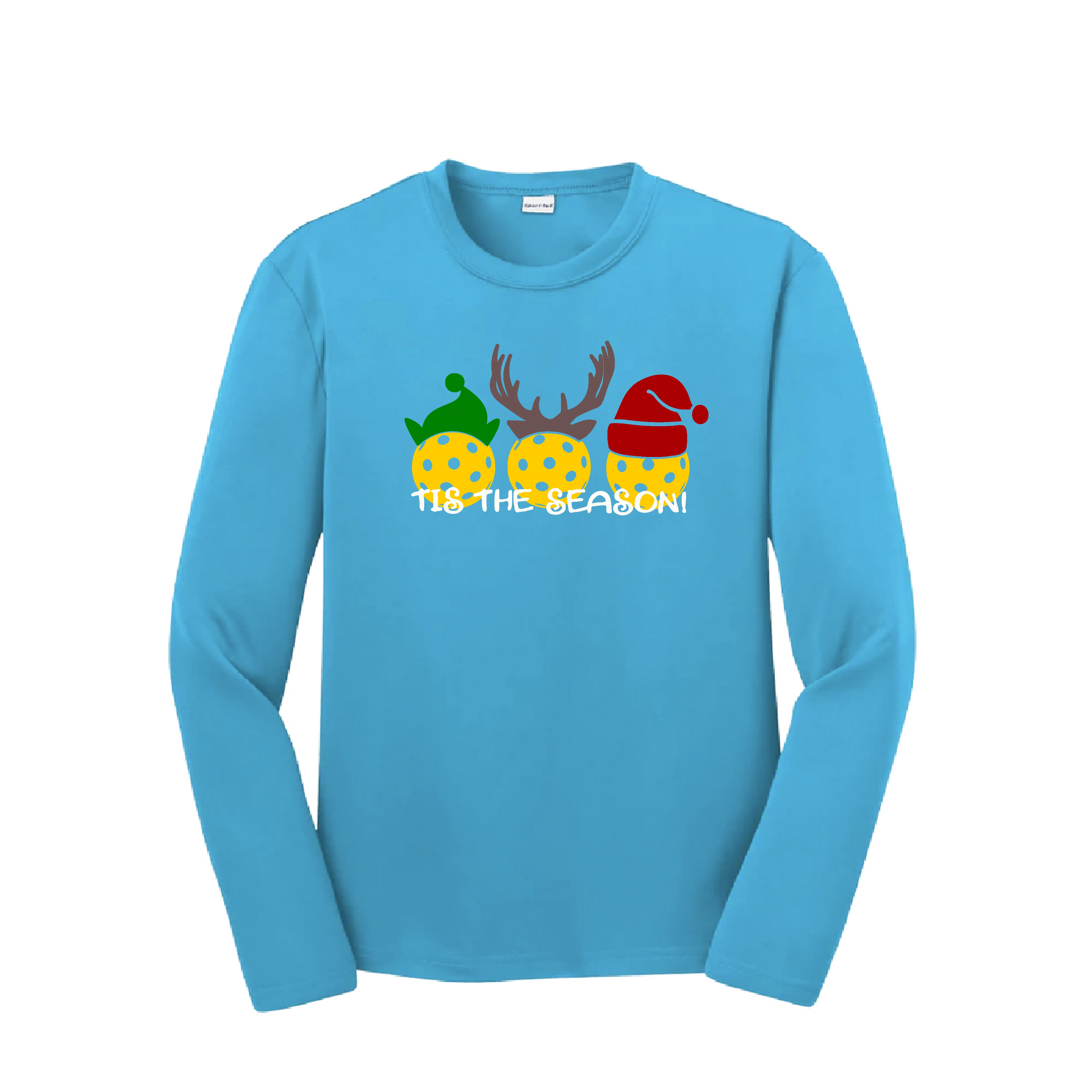 Tis the Season | Youth Long Sleeve Pickleball Shirts | 100% Polyester