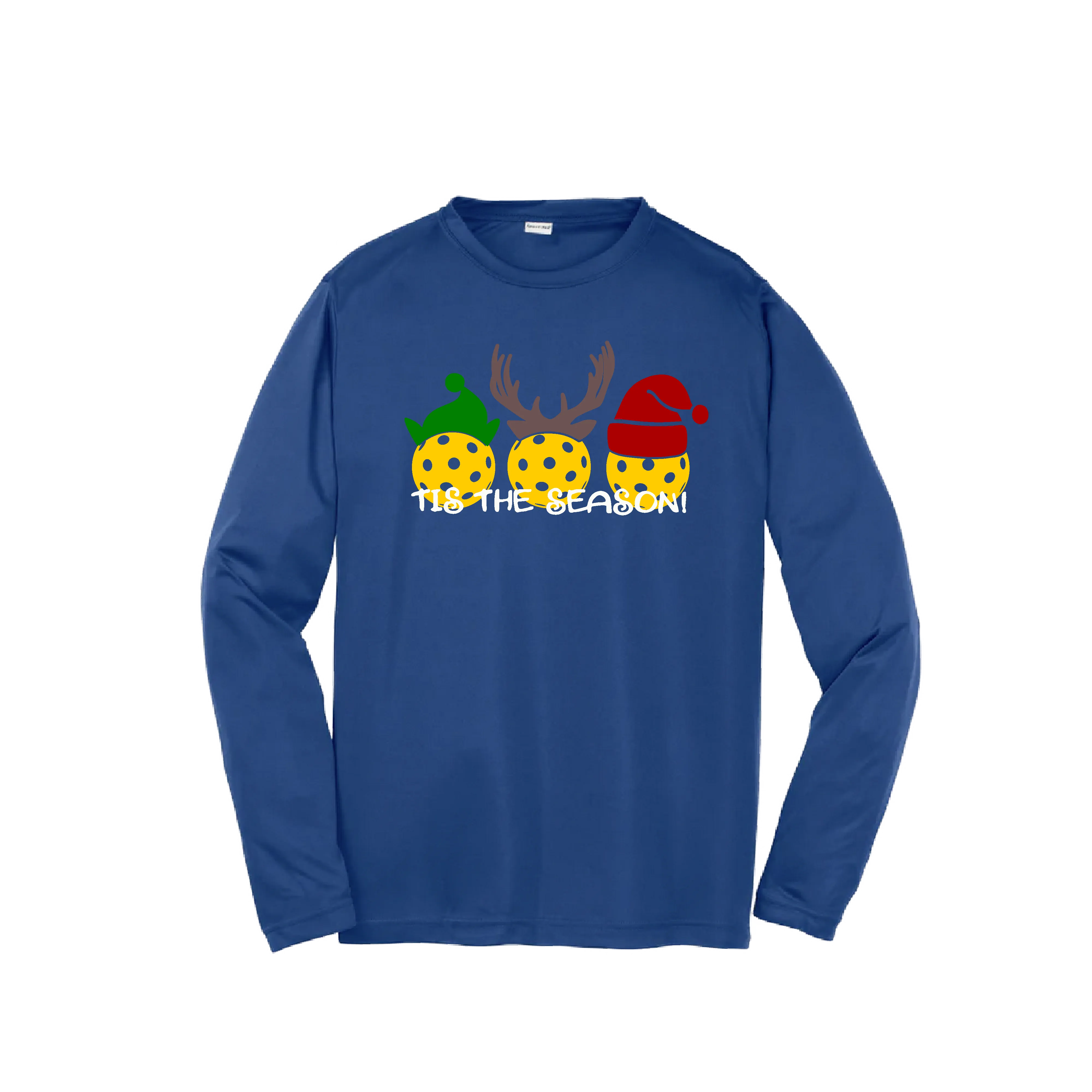 Tis the Season | Youth Long Sleeve Pickleball Shirts | 100% Polyester