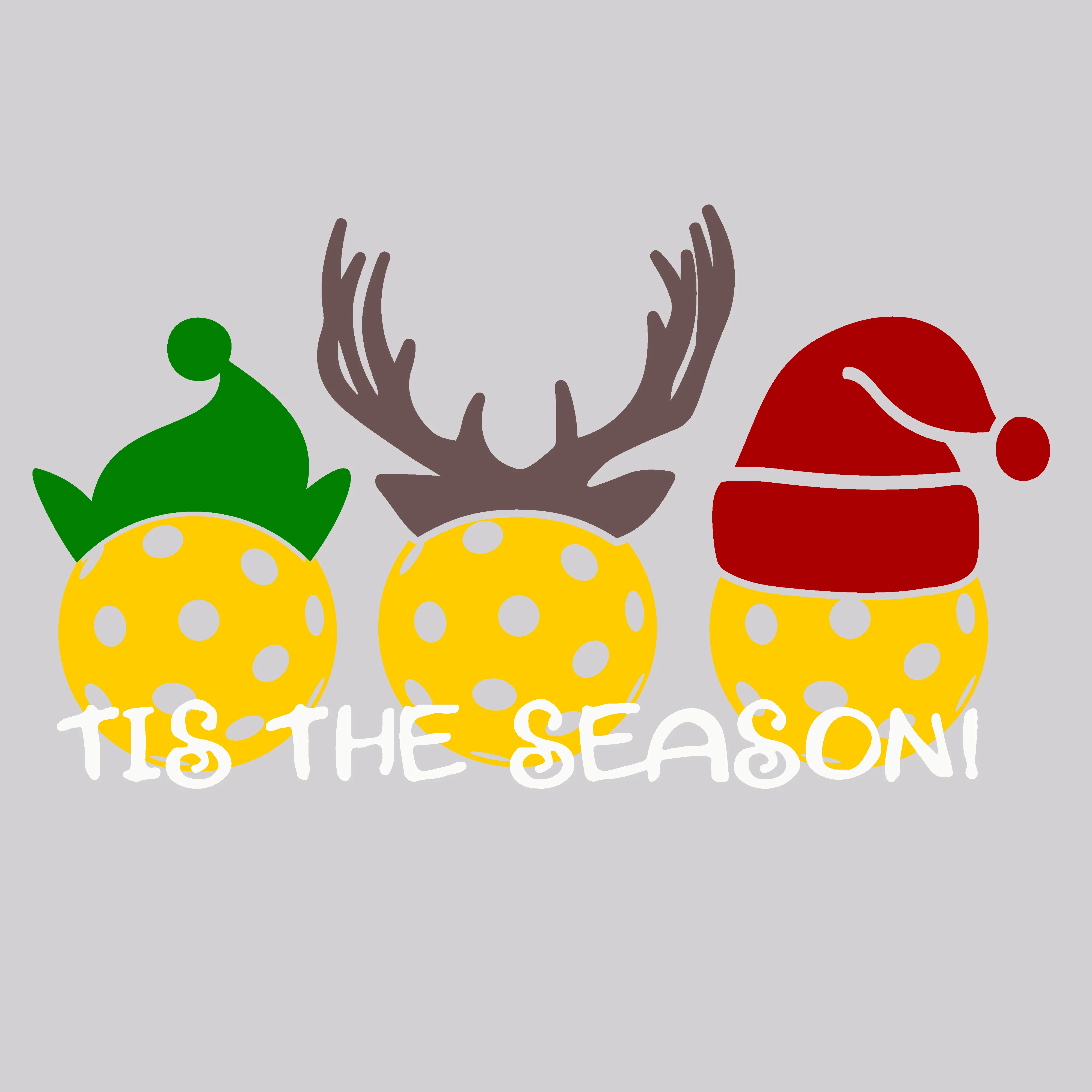 Tis the Season | Youth Long Sleeve Pickleball Shirts | 100% Polyester