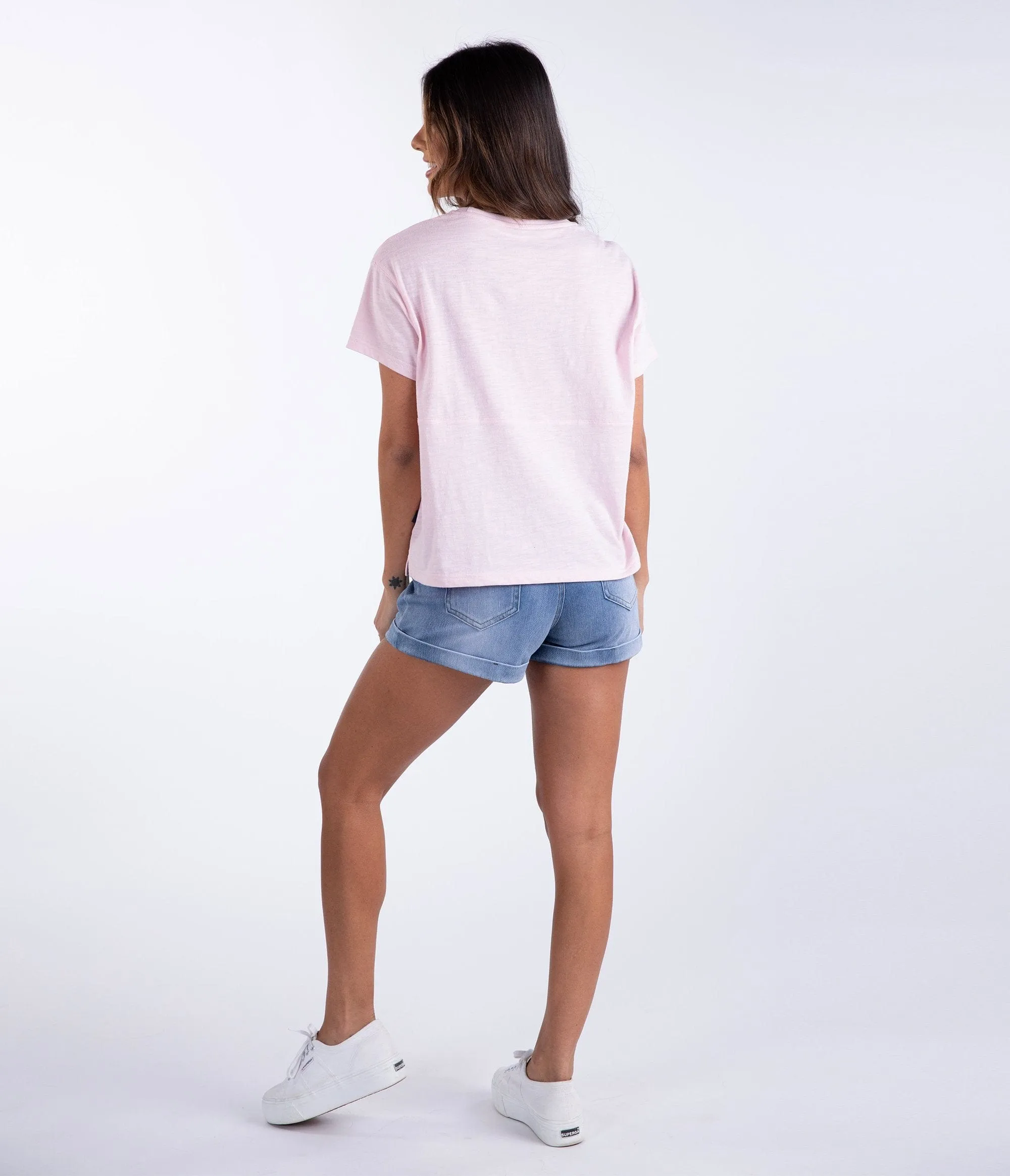 Varsity Blues Tee - Pink Lemonade