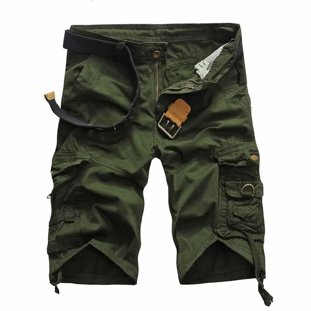 West Louis Men's Comfortable Camo Cargo Shorts