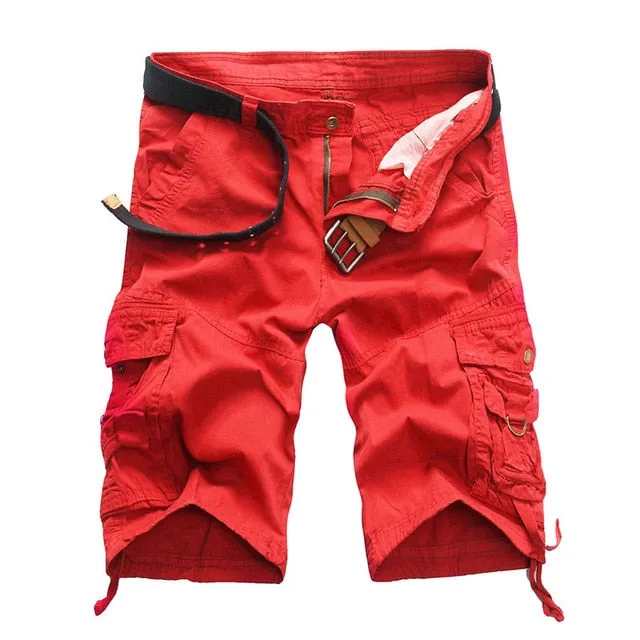 West Louis Men's Comfortable Camo Cargo Shorts