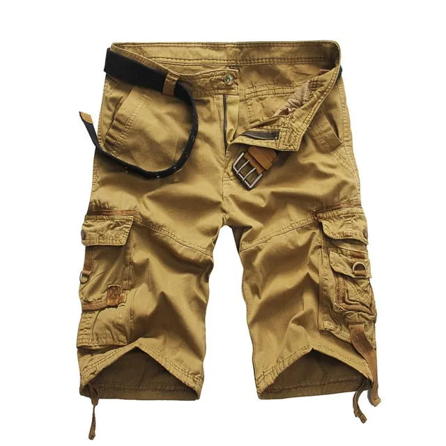 West Louis Men's Comfortable Camo Cargo Shorts