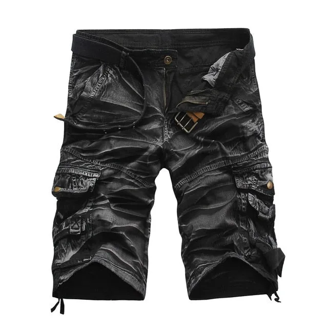 West Louis Men's Comfortable Camo Cargo Shorts