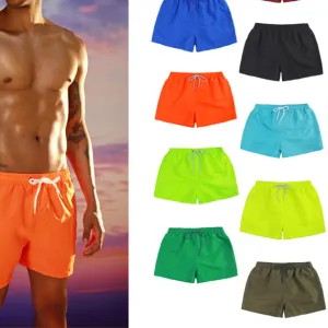 Wholesale European Size Men's Beach Shorts Quick Dry Surf Shorts Loose Swimwear